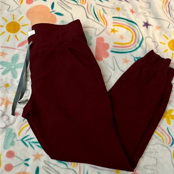Figs Maroon Jogger Pants - Picture 5 of 11